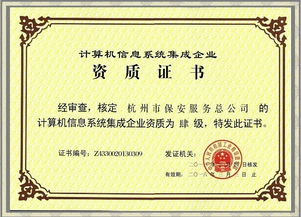公司成功獲得計(jì)算機(jī)信息系統(tǒng)集成企業(yè)四級(jí)資質(zhì)證書(shū)，全面提升網(wǎng)絡(luò)技術(shù)服務(wù)能力